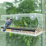 Transparent Bird Feeder Window Mount - Enjoy Bird Watching from Your Home