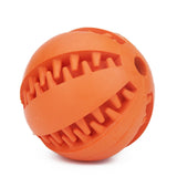 Interactive Rubber Chew Ball for Dogs - Durable Natural Rubber Toy for Interactive Play and Dental Health