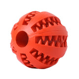 Interactive Rubber Chew Ball for Dogs - Durable Natural Rubber Toy for Interactive Play and Dental Health