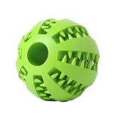 Interactive Rubber Chew Ball for Dogs - Durable Natural Rubber Toy for Interactive Play and Dental Health