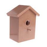 Rustic Wooden Bird House - Handcrafted Nesting Box for Garden Birds