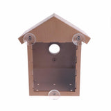 Rustic Wooden Bird House - Handcrafted Nesting Box for Garden Birds