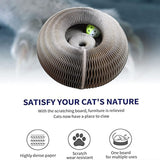 2-in-1 Cat Scratcher - Deformable Design, Perfect for Stretching and Playing