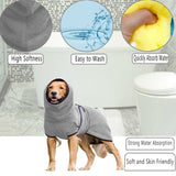 Dog Microfiber Bathrobes - Quick-Drying Comfort for Your Pet