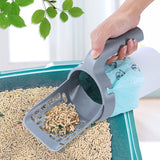 Cat Litter Shovel with Built-in Trash Can - Durable, Large Capacity, Easy Clean