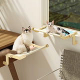 Sturdy Cat Window Perch - Adjustable Snap-In Legs, Washable Cotton Canvas, Multi-Ply Plywood Construction, Easy Installation