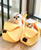 Banana Cat Bed - Cozy and Cute Pet Sleeping Pod