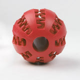 Interactive Rubber Chew Ball for Dogs - Durable Natural Rubber Toy for Interactive Play and Dental Health